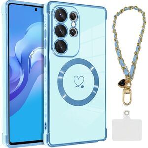 Galaxy S25 Ultra 6.9 Inch Heart Design Slim Case, Strap Lanyard, 20K-175PH014